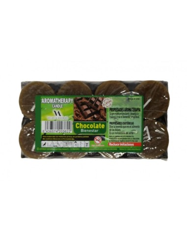 VELAS DE CHOCOLATE - BEM-ESTAR - CONJUNTO DE 8...