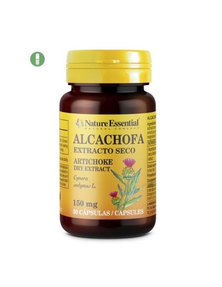 ALCACHOFA (EXTRACTO SECO) - NATURE ESSENTIAL - 150 MG - 50 CÁPSULAS