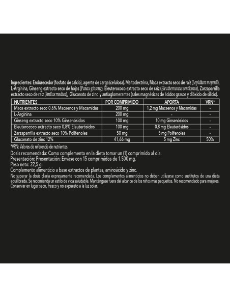VIGOR MASCULINO - OBIRE - 15 COMPRIMIDOS