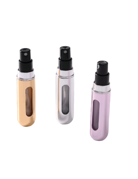 FRASCO SPRAY DE PERFUME COM ATOMIZADOR EM FORMA DE ELIPSE - 5 ML