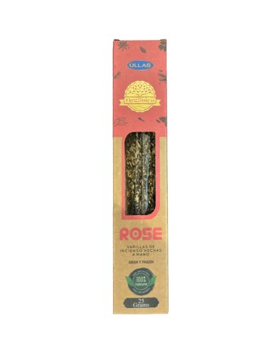 INCIENSO DE ROSA ORGÁNICO 100% NATURAL -...