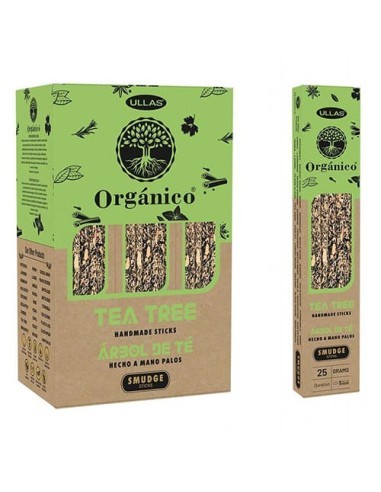 INCENSO DE ÁRVORE DE CHÁ ORGÂNICO 100% NATURAL...