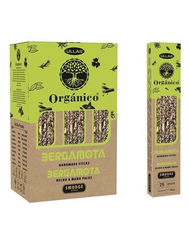 INCENSO DE BERGAMOTA ORGÂNICO 100% NATURAL -...