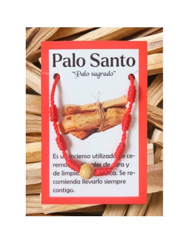 PULSEIRA VERMELHA DOS 7 NÓS COM 1 BOLA DE PALO...