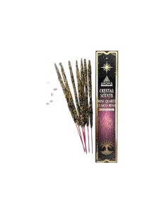 INCENSO DE QUARTZO ROSA - INCENSO EM VARAS - AROMA - 20GR
