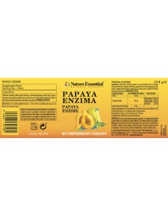 PAPAYA ENZYMA PAPAINA - NATURE ESSENTIAL - 6.000 USP/MG -... 2
