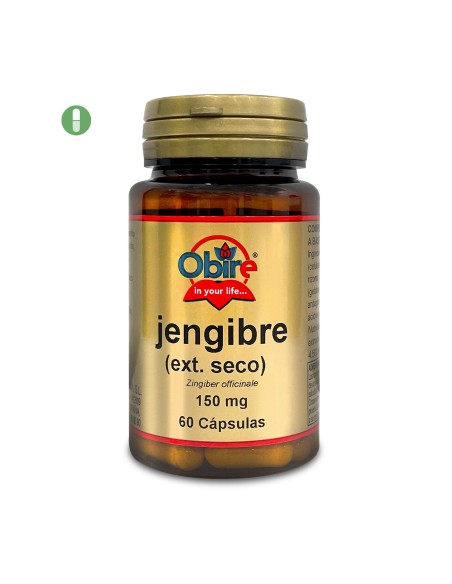 GENGIBRE (EXTRACTO SECO) - OBIRE - 150 MG - 60 CÁPSULAS