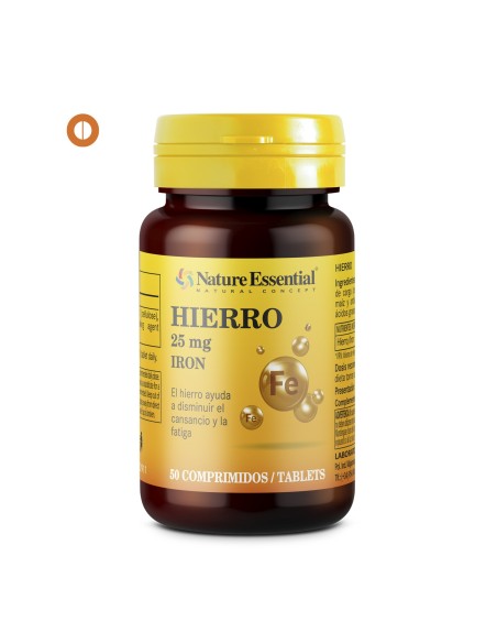HIERRO - NATURE ESSENTIAL - 25 MG - 50 COMPRIMIDOS