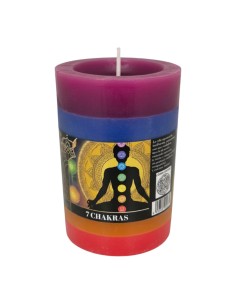 VELA 7 CHAKRAS - VELAS ESOTÉRICAS - 100% NATURAL