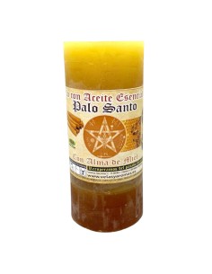 VELA PALO SANTO COM ALMA DE MEL - ÓLEO ESSENCIAL DE PALO...