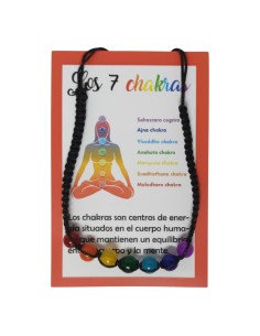 PULSEIRA NEGRA DOS 7 CHAKRAS ESOTÉRICA