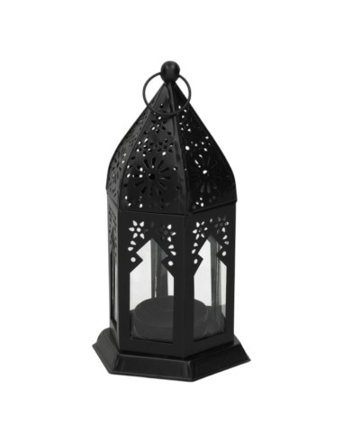 FAROL ÁRABE NEGRO - PORTAVELAS ÁRABE -...