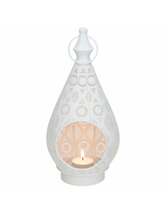 FAROL ÁRABE BLANCO - PORTAVELAS ÁRABE - DECORACIÓN... 2