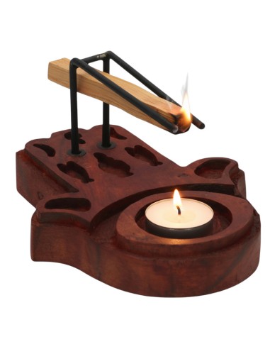 QUEIMADOR MÃO DE FÁTIMA PARA PALO SANTO E...