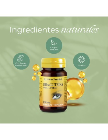 DHA + LUTEÍNA - ESSENCIAL DA NATUREZA - 615 MG...
