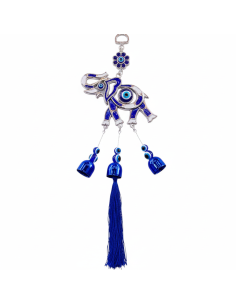 AMULETO DE OLHO TURCO COM ELEFANTE - ORNAMENTOS PARA...