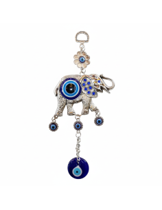 AMULETO DE OLHO TURCO COM ELEFANTE - ORNAMENTOS PARA...