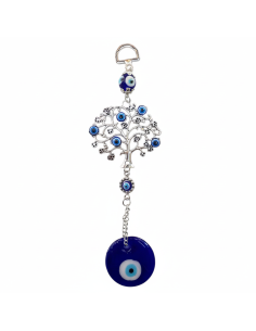 AMULETO DE OLHO TURCO COM ÁRVORE DA VIDA - ORNAMENTOS...