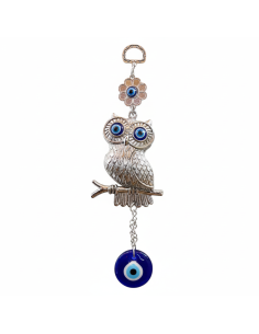 AMULETO OJO TURCO CON BÚHO - ADORNOS PARA COLGAR EN LA PARED