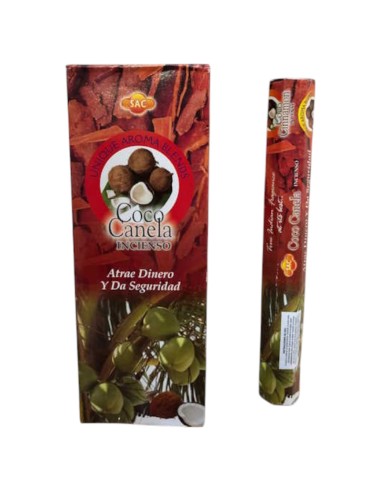 INCENSO DE COCO E CANELA - SAC - 20 PAUS