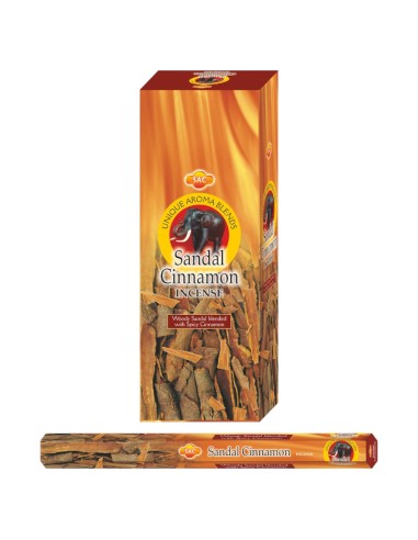 INCENSO DE SÂNDALO E CANELA - SAC - 20 PAUS