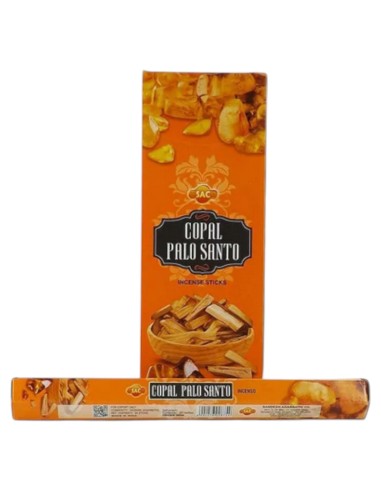 INCENSO DE COPAL E PALO SANTO - SAC - 20 VARETAS