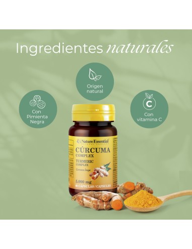 CÚRCUMA COMPLEX - NATURE ESSENTIAL - 5000 MG -...