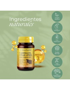 CABELLO, UÑAS Y PIEL - NATURE ESSENTIAL - 540 MG - 60 PERLAS 2