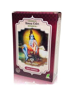 HENNA RADHE SHYAM - BOTÂNICO - VERMELHO BORDÔ EM PÓ