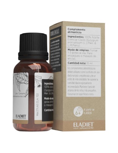 ACEITE ESENCIAL CLAVO - ELADIET - 15 ML