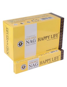 INCIENSO VIDA FELIZ - NAG GOLDEN - VARITAS DE INCIENSO -...