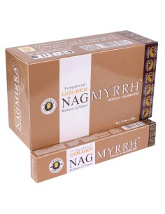 INCIENSO MIRRA - NAG GOLDEN - VARAS DE INCENSO - 15GR