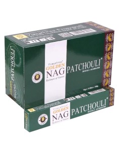 INCIENSO PATCHULI - NAG GOLDEN - VARITAS DE INCIENSO - 15GR