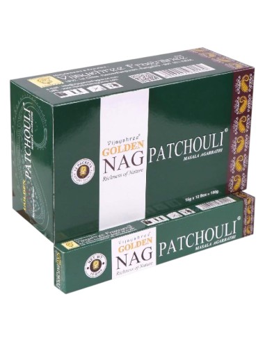 INCENSO PATCHULI-NAG GOLDEN - 15 GRAMAS