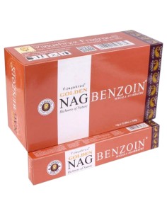 INCENSO BENJOIM - NAG GOLDEN - VARETAS DE INCENSO - 15GR