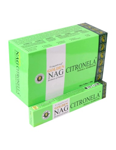 INCIENSO CITRONELA - NAG GOLDEN - VARITAS DE...