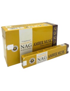 INCIENSO ÂMBAR ALMÍSCAR - NAG GOLDEN - VARAS DE INCENSO -...