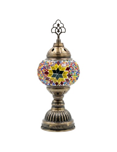 LÂMPADA TURCA DE MESA - MOSAICO - TAMANHO 1