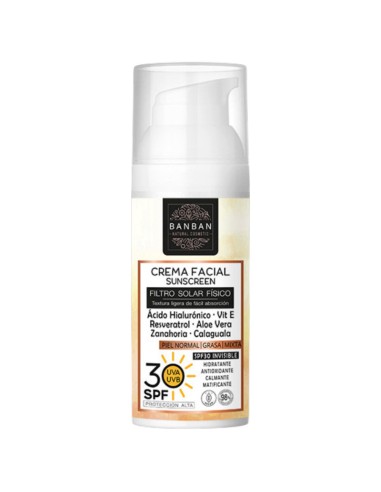 CREMA FACIAL SOLAR SPF30 HELIOSKIN - BANBAN -...