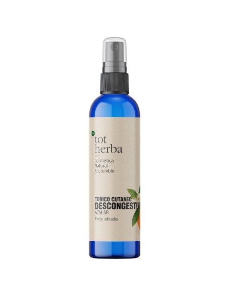 TÓNICO CUTÂNEO DESCONGESTIONANTE DE AZAHAR - PELES DELICADAS - TOT HERBA - 200 ML