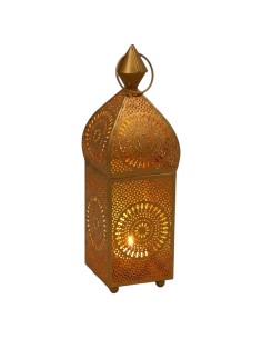 LÂMPADA ÁRABE DOURADA - CASTIÇAL ÁRABE - DECORAÇÃO...