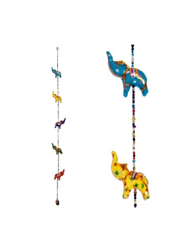 5 Elefantes Colgantes - Campanilla - 100 cm
