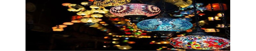 lámparas turcas mosaico online al mejor precio - lámparas árabes 