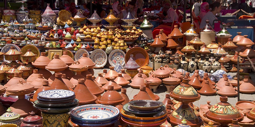 A cerâmica marroquina é uma das melhores representações do artesanato local